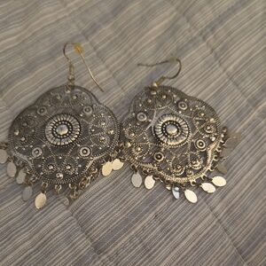 Intricate Silver Filigree Earrings